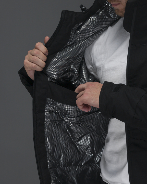 Куртка тактическая зимняя BEZET Штурм черный - Фото 8