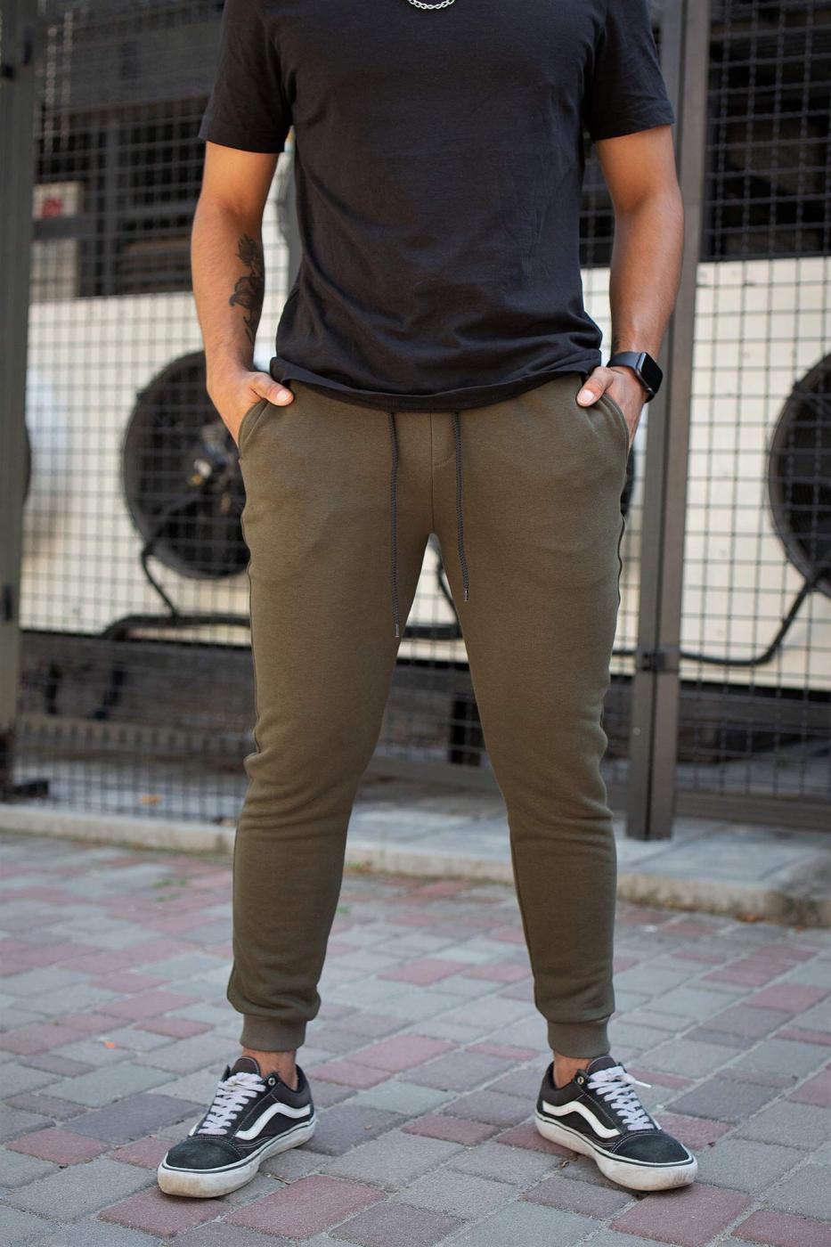 Спортивні штани Basic Khaki Man - Фото 1