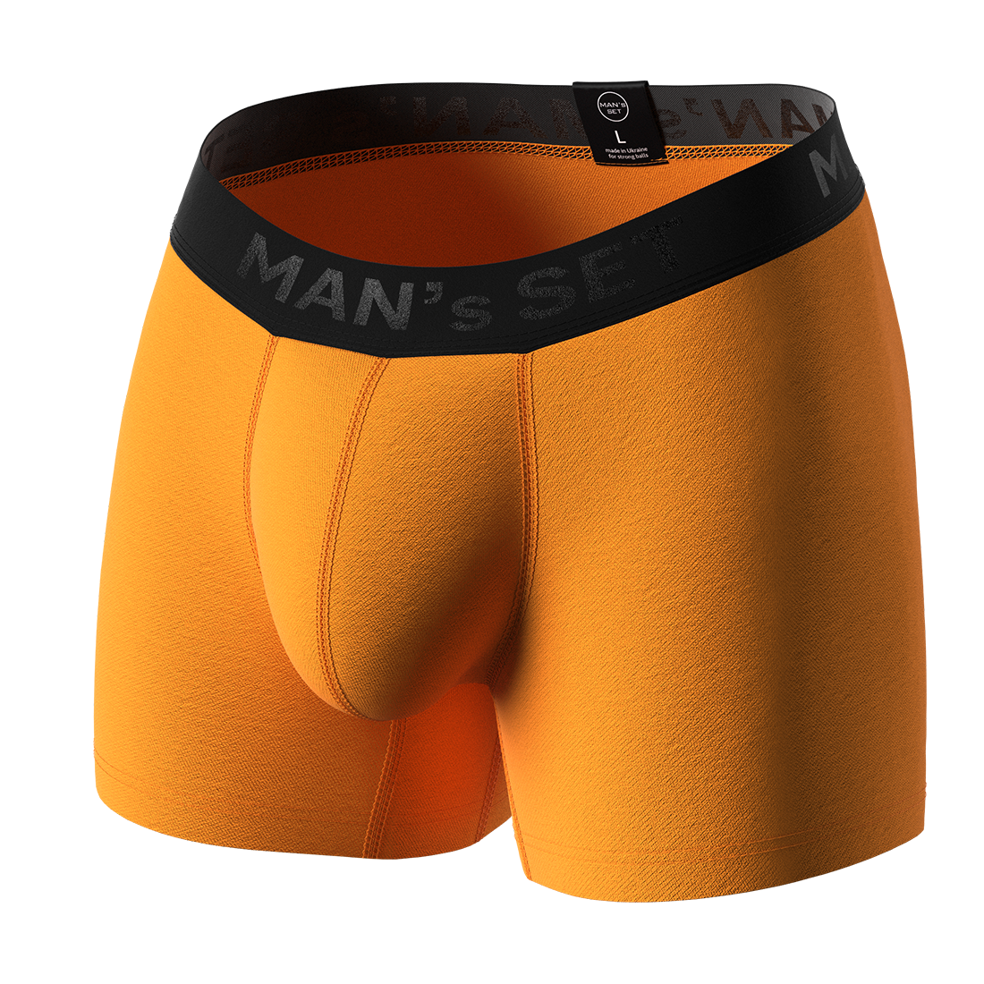Мужские анатомические боксеры, Intimate Black Series, оранжевый MansSet - Фото 1