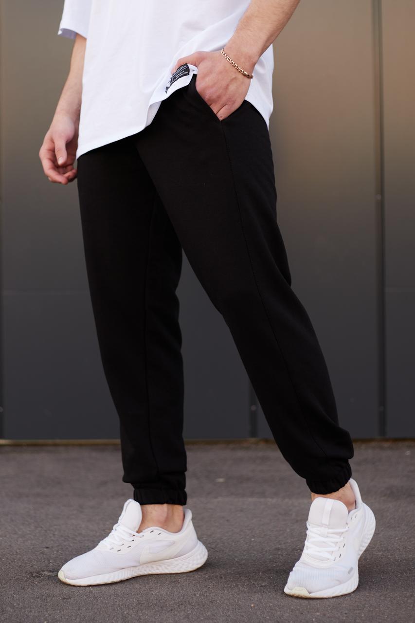 Спортивные штаны мужские чёрные от бренда ТУР модель Стандарт TURWEAR - Фото 5