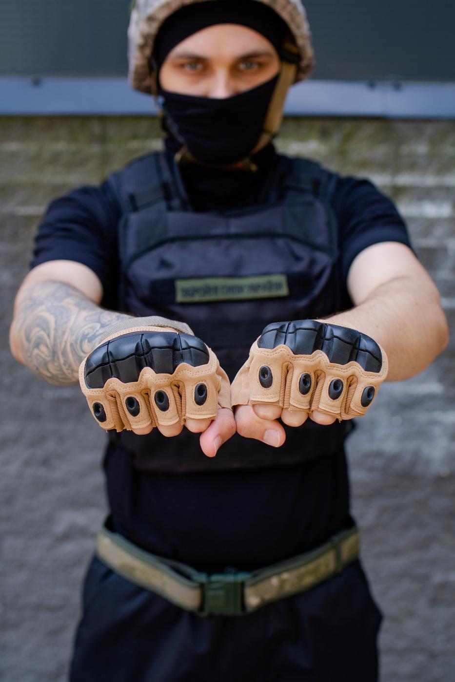 Військові Тактичні Перчатки Without Oakley Сoyote - Фото 3