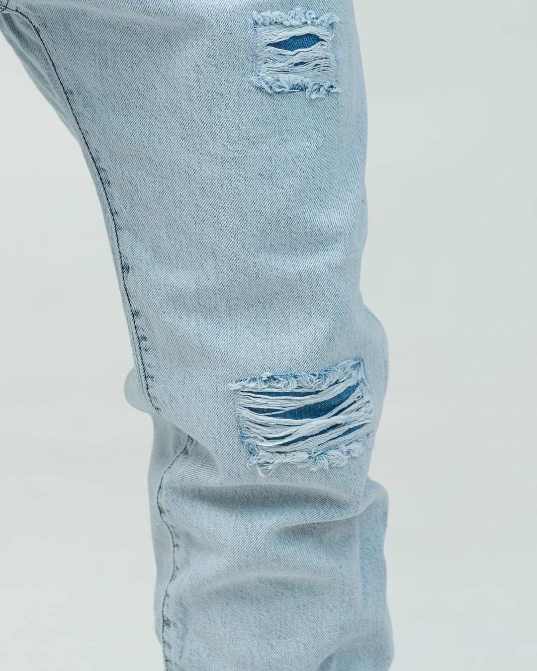 Блакитні чоловічі джинси бойфренди BEZET BASIC - Фото 4