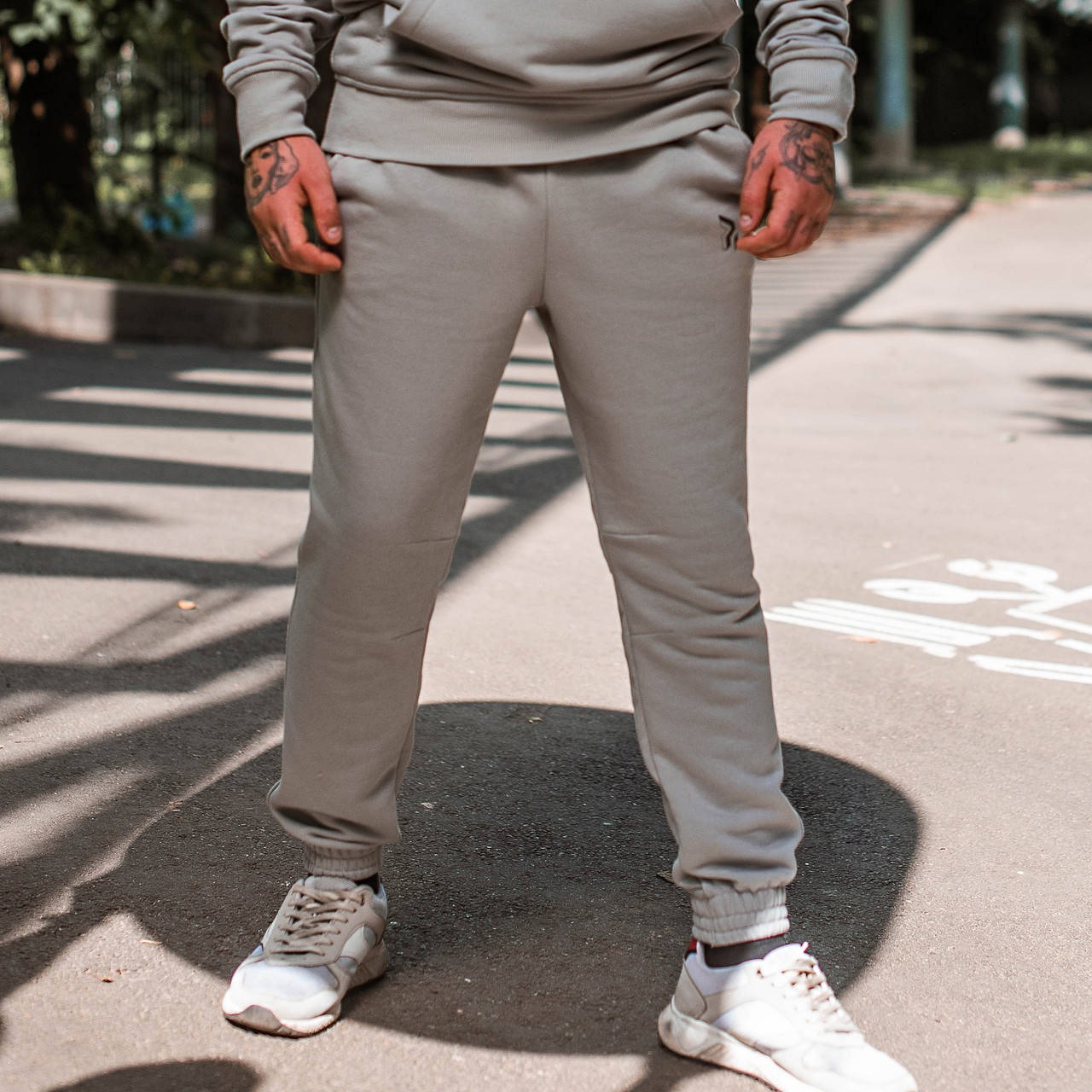 Спортивные штаны Jog 2.0 серые Пушка Огонь - Фото 5