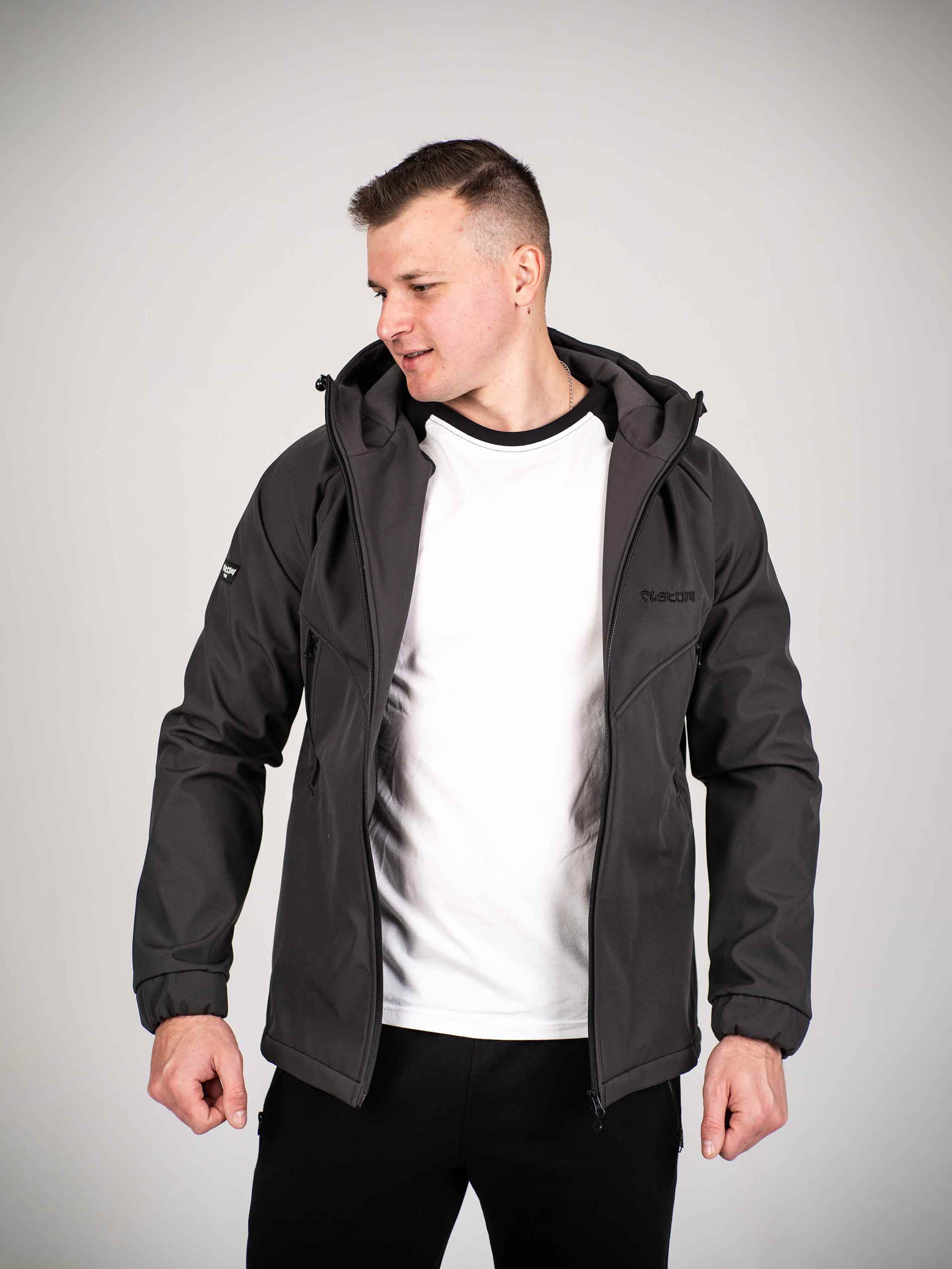 Куртка чоловіча Protection Soft Shell Dark графіт Custom Wear - Фото 5