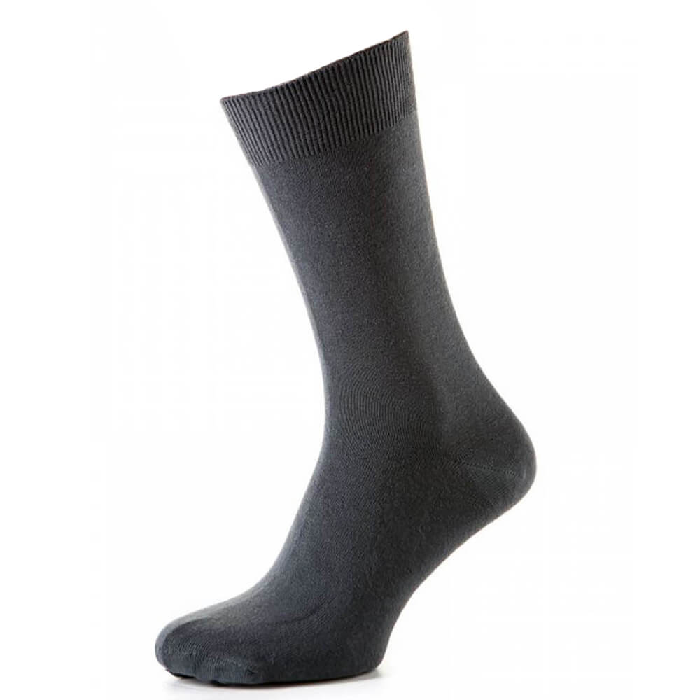 Шкарпетки чоловічі класичні з бавовни, осінь/зима, сірий MansSet