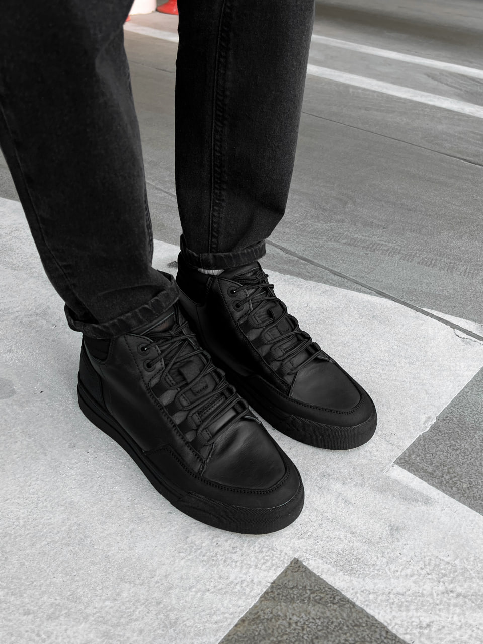 Ботинки зимние мужские Reload - Frost, черный кожаные - Фото 4
