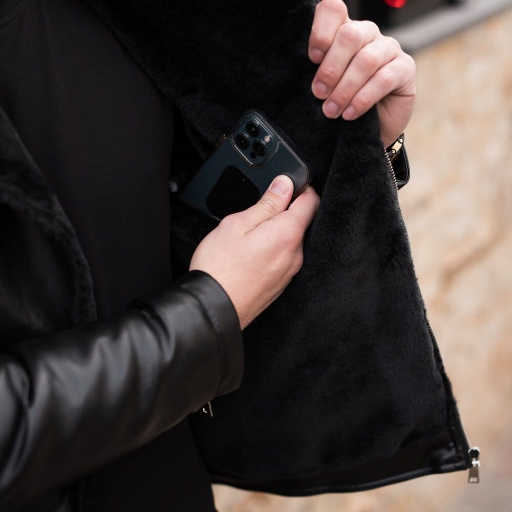 Чоловіча зимова куртка без капюшону Pobedov Winter Jacket V6 Black POBEDOV - Фото 4
