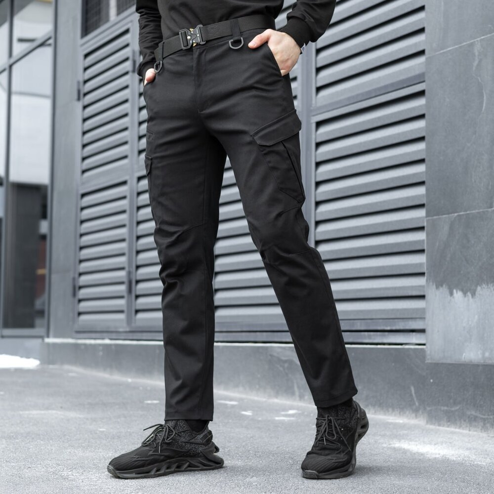 Чоловічі тактичні штани чорні M Pobedov Tactical V2 POBEDOV