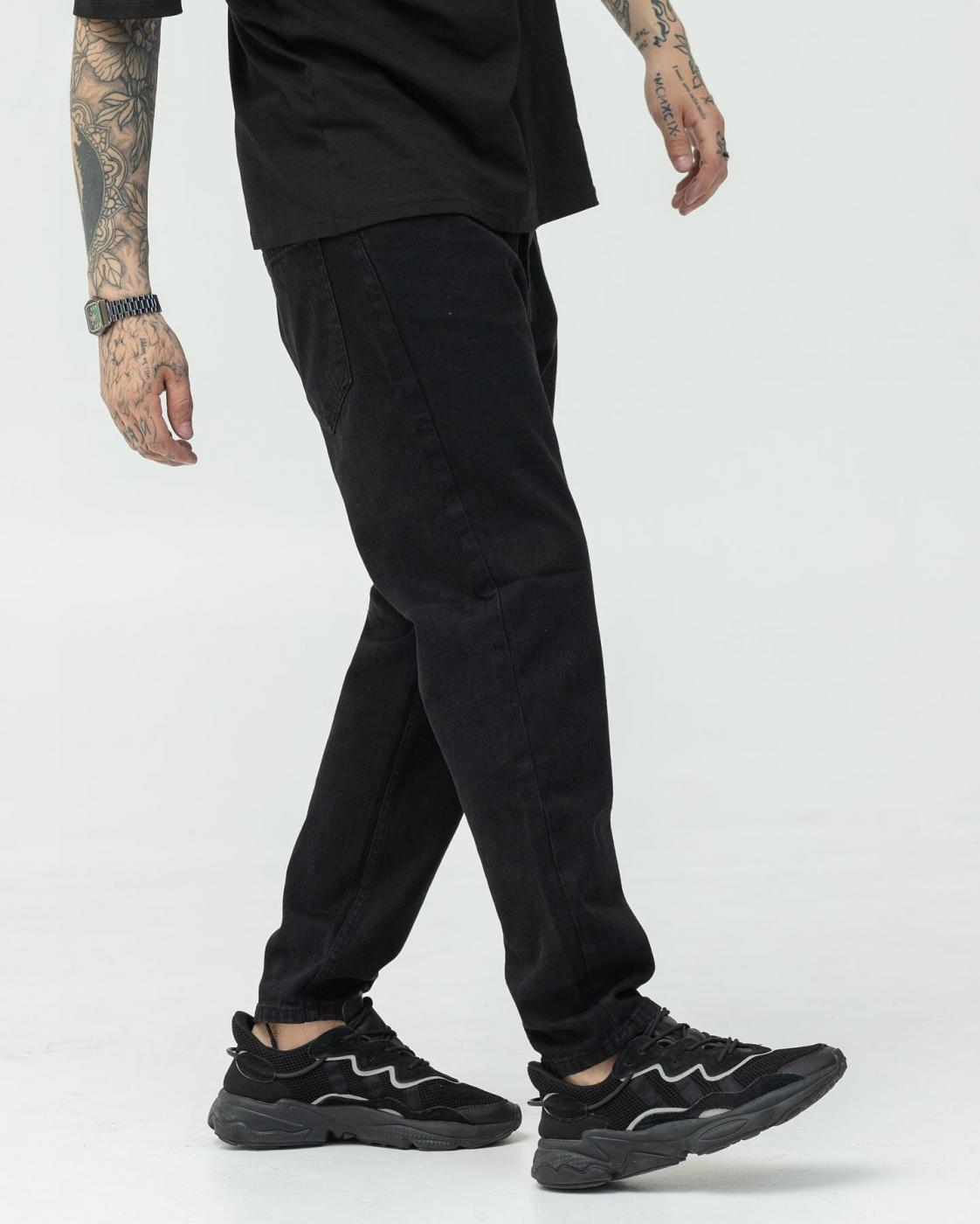 Черные джинсы базовые BEZET Wide - Фото 3