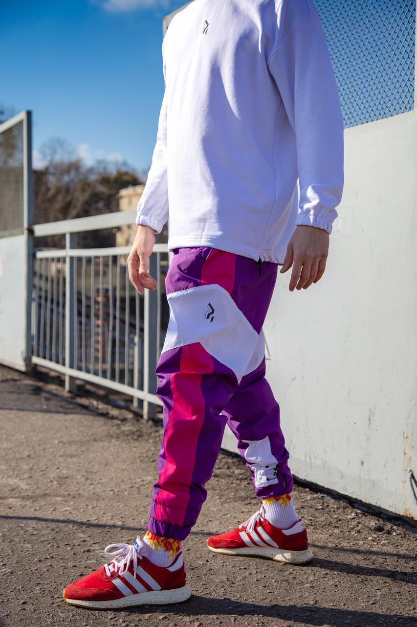Спортивні штани OGONPUSHKA Split фіолетово-рожеві Пушка Огонь - Фото 6