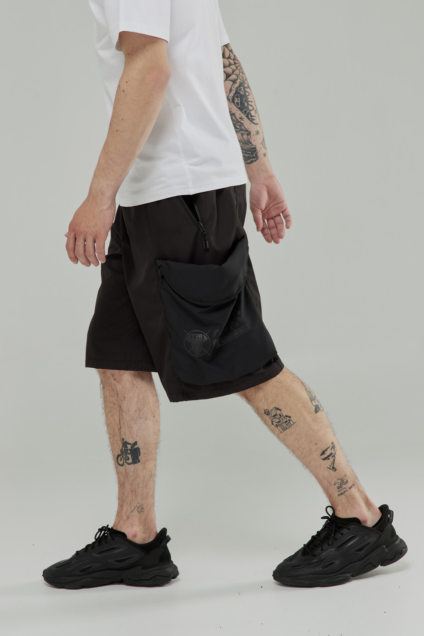 Мужские карго шорты с карманами черный от бренда ТУР модель Хайдате TURWEAR - Фото 4