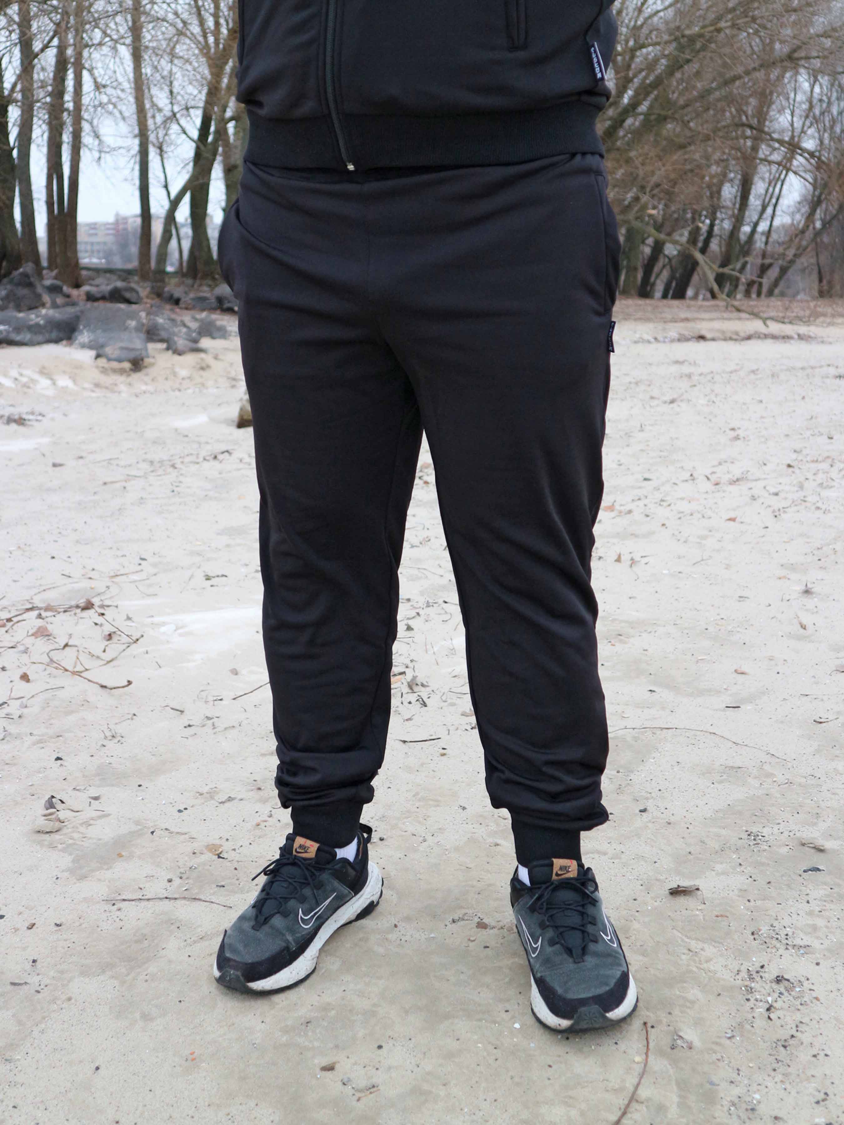 Штаны Custom Wear тонкий флис Classic Black - Фото 3