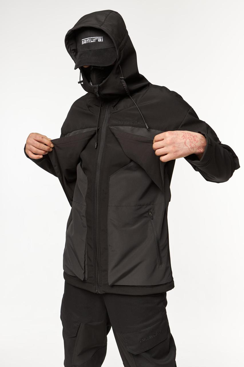 Демісезонна куртка із софтшелу, модель SM-2406 - Фото 6