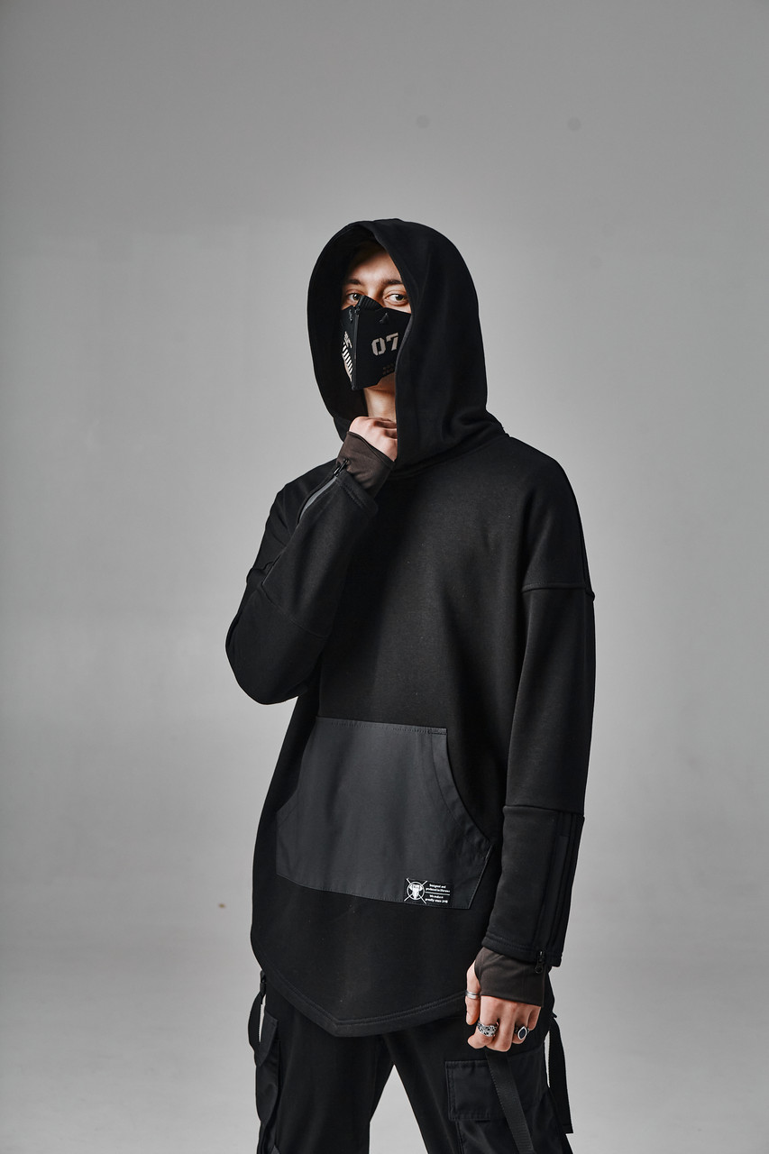 Худи Мантия Ассасин мужской чёрный с принтом от бренда ТУР TURWEAR - Фото 6