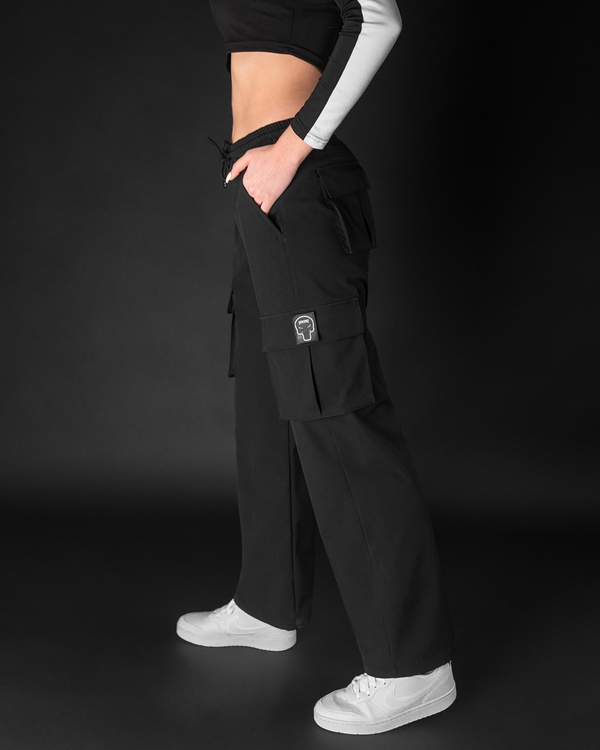 Жіночі брюки карго BEZET Клондайк чорний - Фото 4
