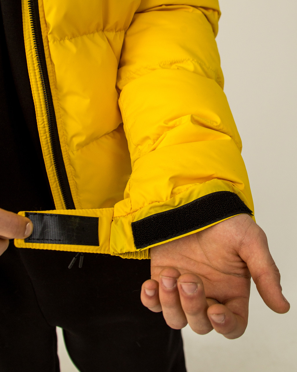 Коротка весняна куртка-пуховик Holla жовта Пушка Огонь - Фото 7