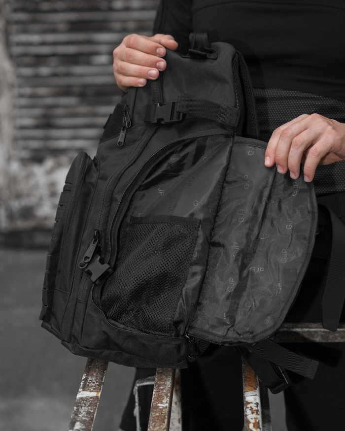Рюкзак тактический BEZET Soldier черный - Фото 8