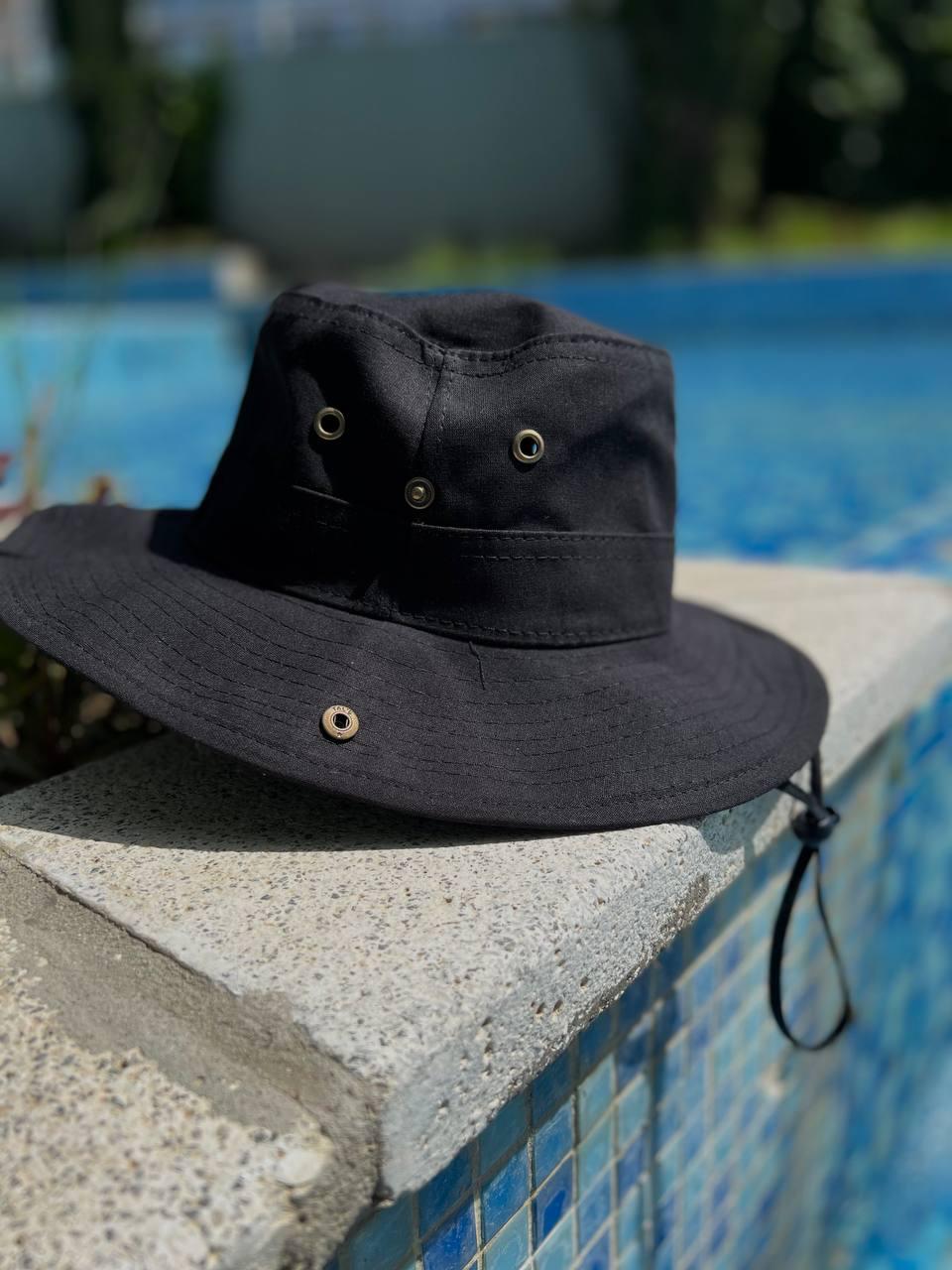Чоловічий літній капелюх чорний Intruder - Фото 1