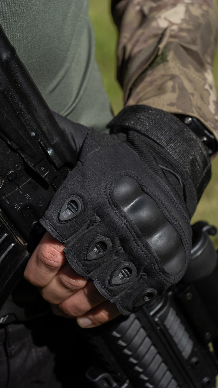 Перчатки тактические черные от ТUR Tactical TURWEAR - Фото 2