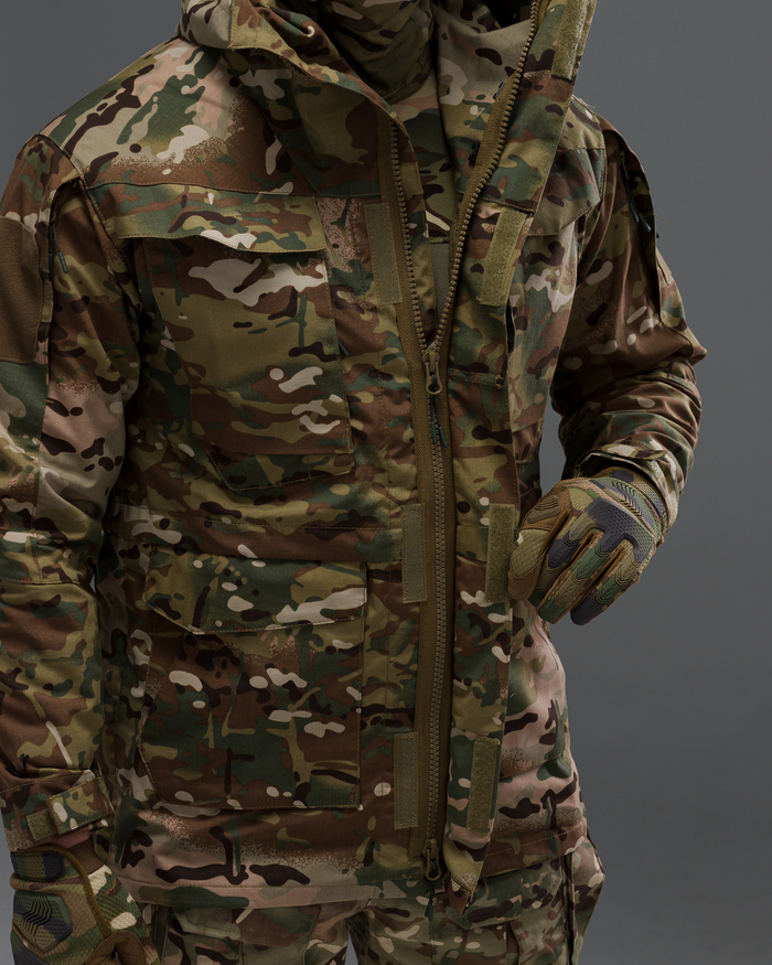 Куртка вітровка тактична BEZET Shadow камуфляжний - Фото 17