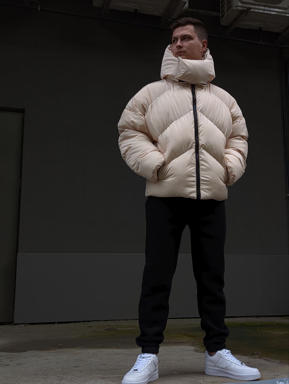 Чоловіча зимова куртка-пуховик Reload Quadro пудрова - Фото 5
