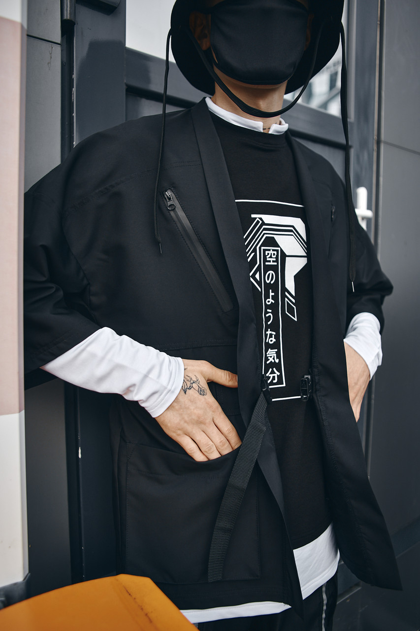 Кімоно чорного кольору від бренду ТУР модель Хіорі TURWEAR - Фото 6