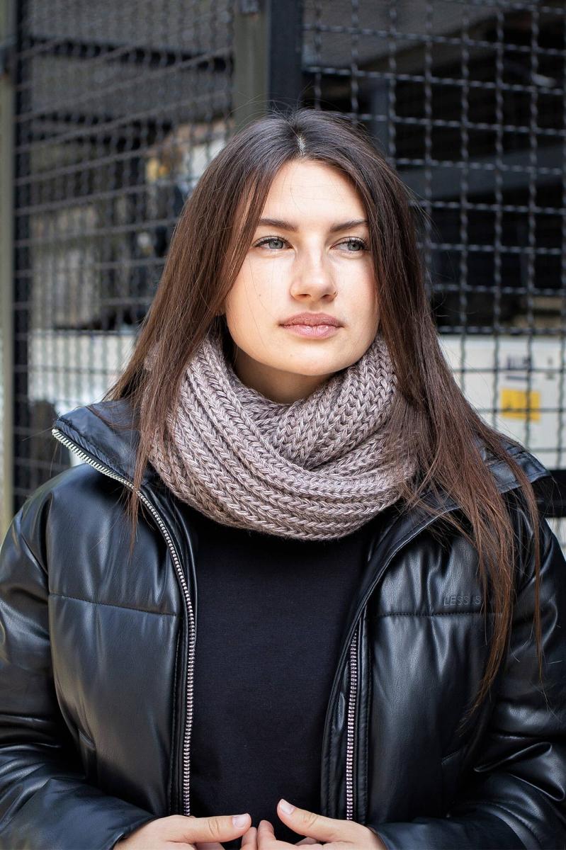 Шарф Хомут Without Scarf Beige Woman