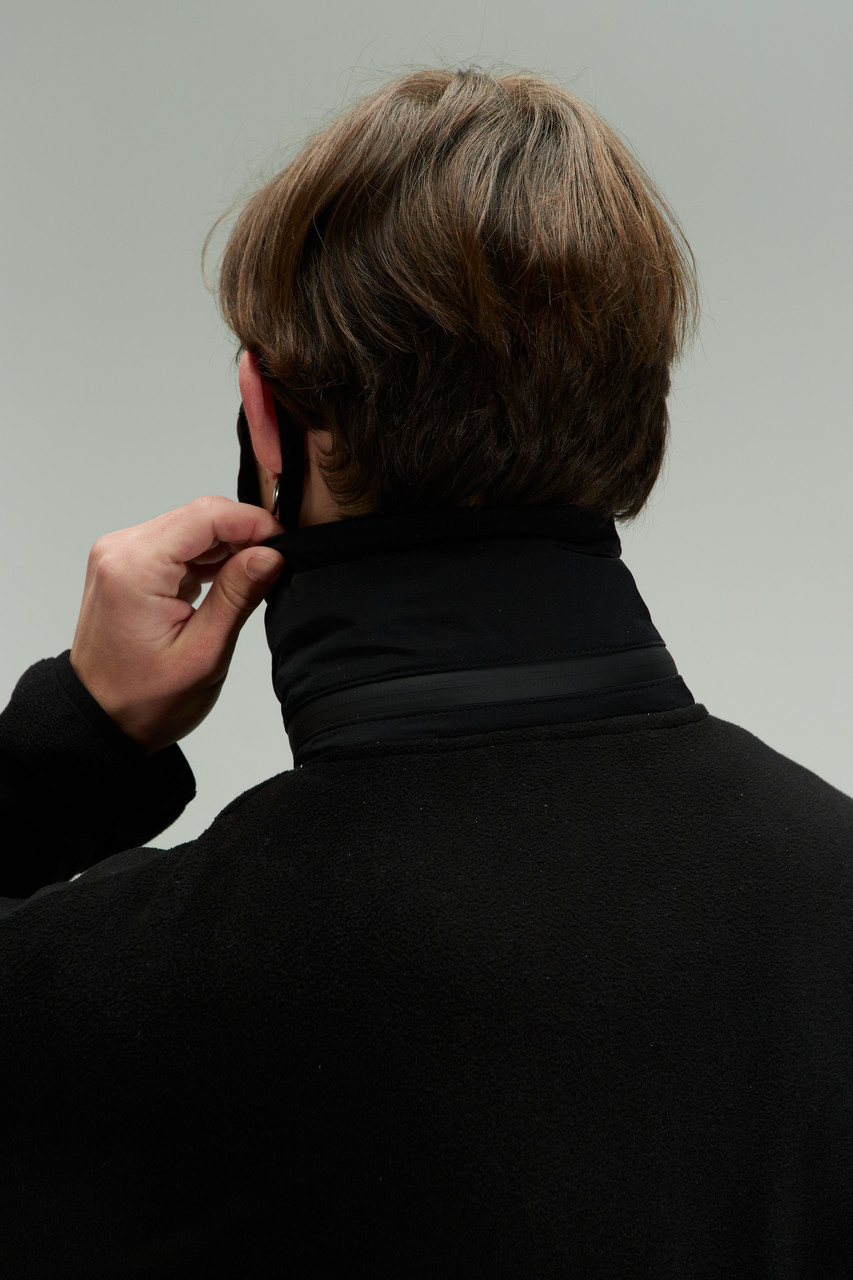 Кофта флисовая (зиппер) мужская черная от бренда ТУР модель Стелс TURWEAR - Фото 5