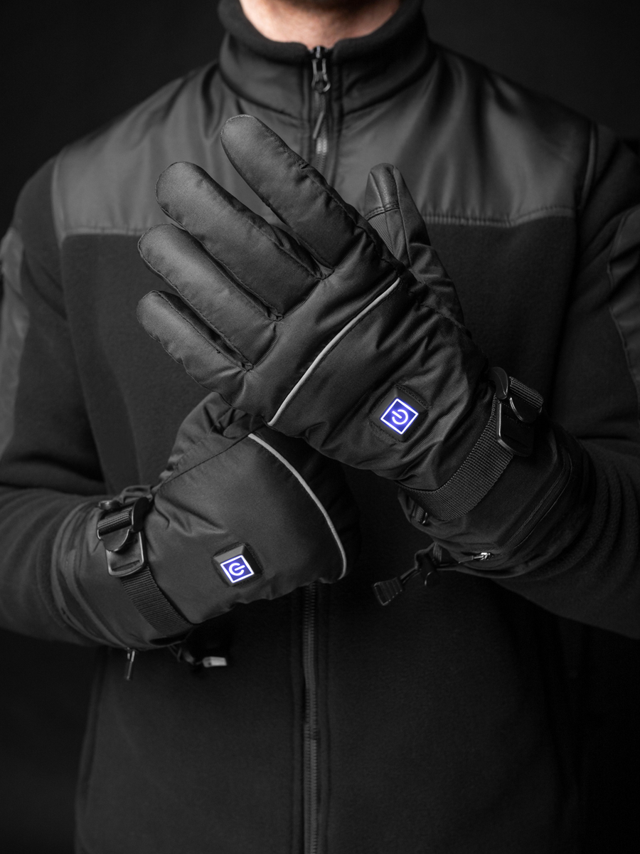 Перчатки тактические с подогревом BEZET черные - Фото 6