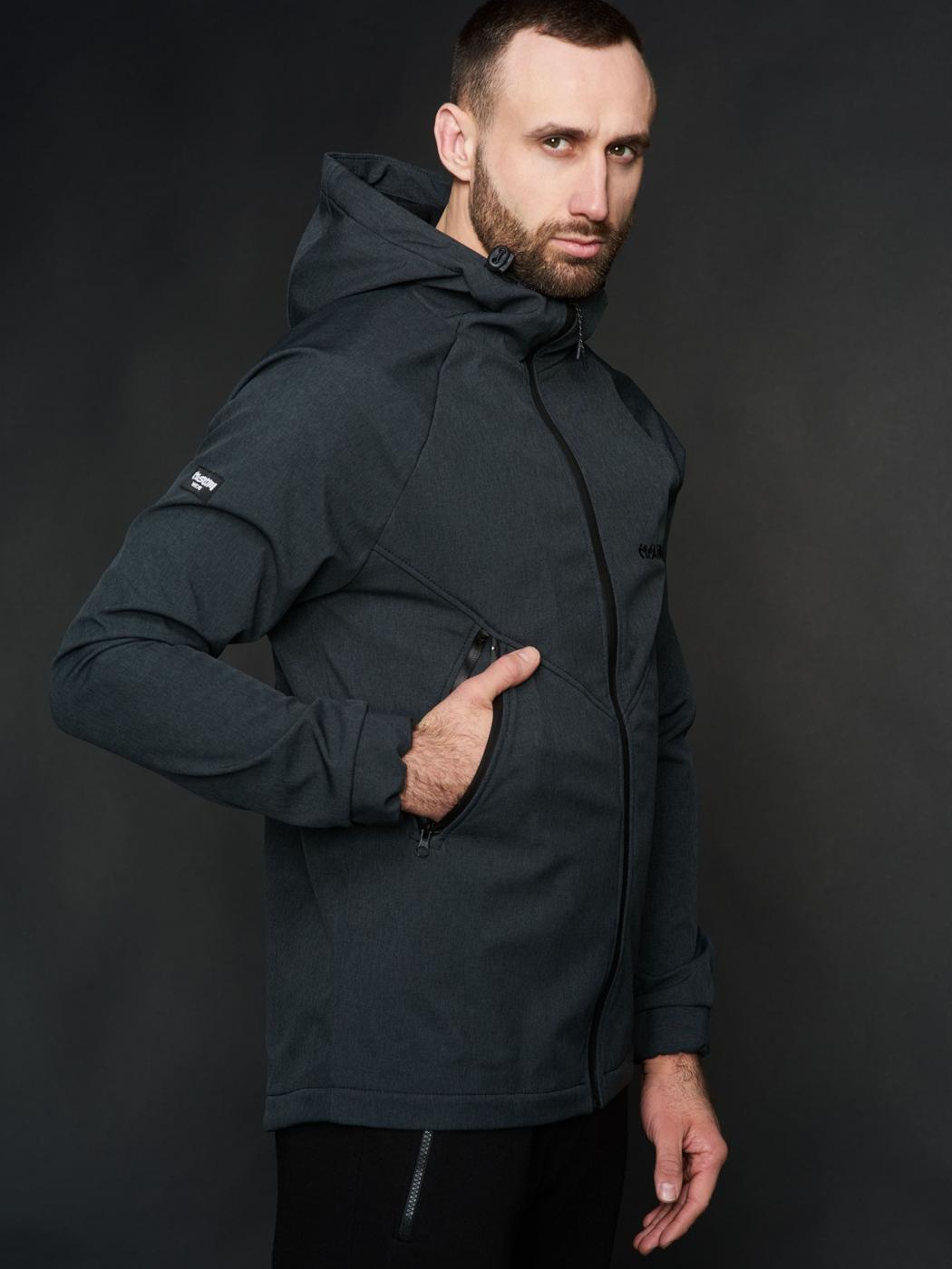 Куртка чоловіча Protection Soft Shell графіт Custom Wear - Фото 4