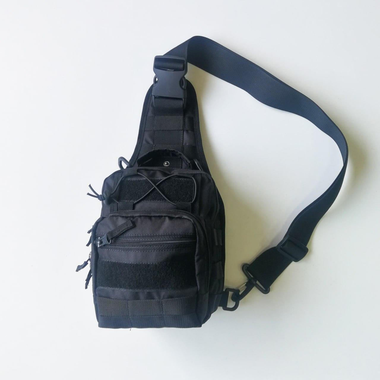 Тактична сумка через плече від TUR Tactical, чорного кольору TURWEAR