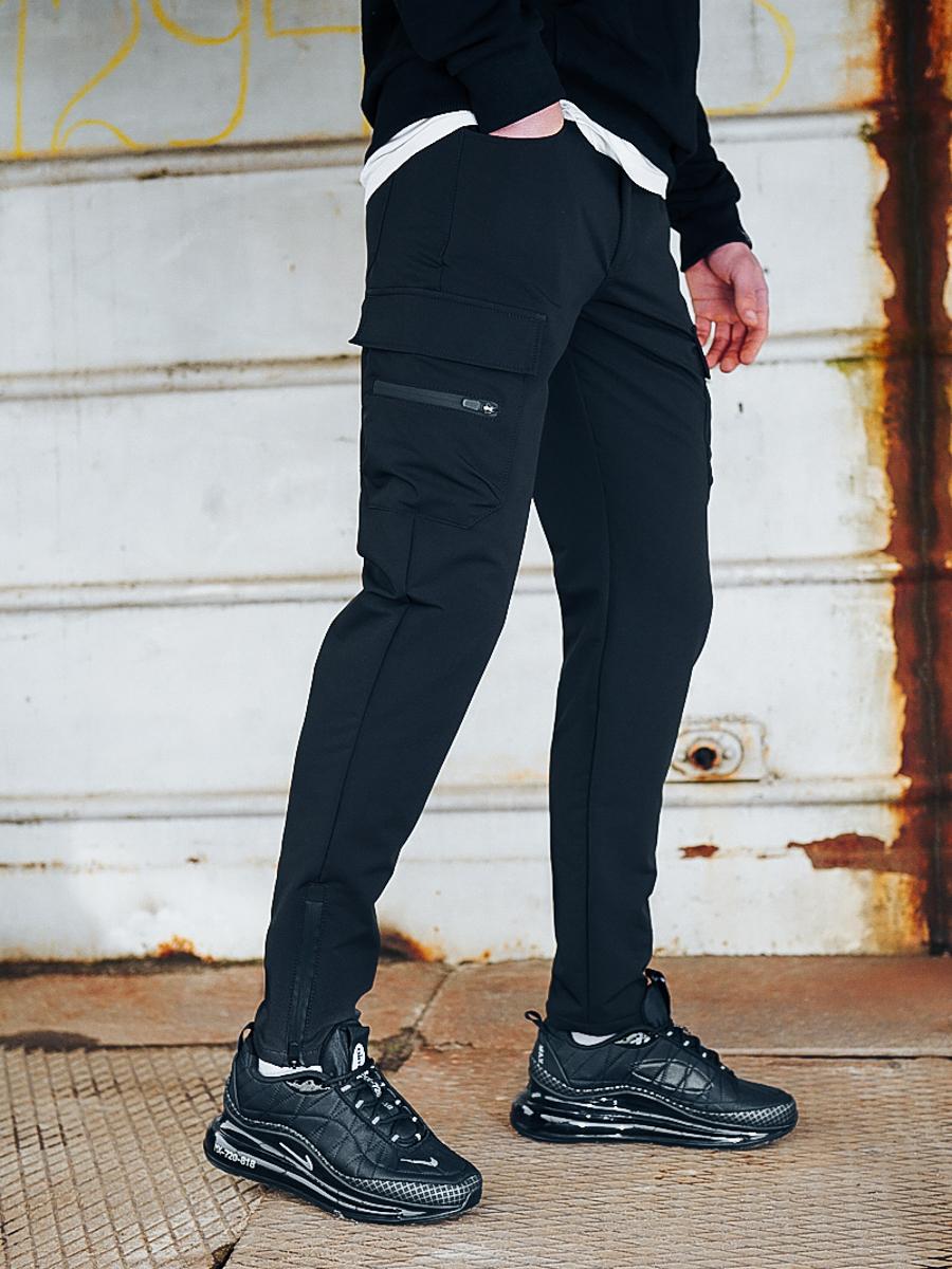 Карго брюки BEZET Comfort dark black'20 - Фото 4