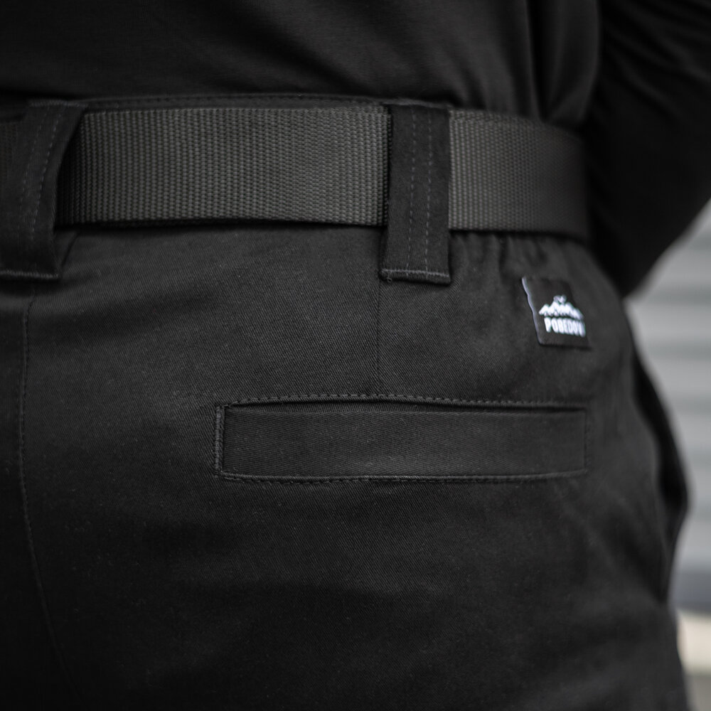 Штани карго чоловічі весняні з кишенями чорні Pobedov Tactical POBEDOV - Фото 7