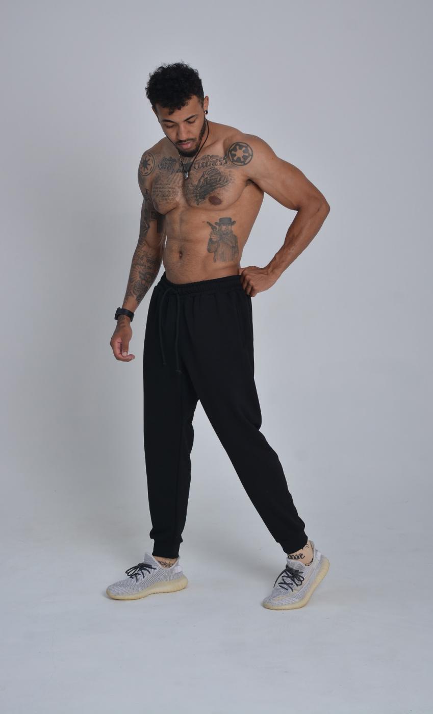 Спортивные штаны мужские чёрные Hi mate - Фото 5