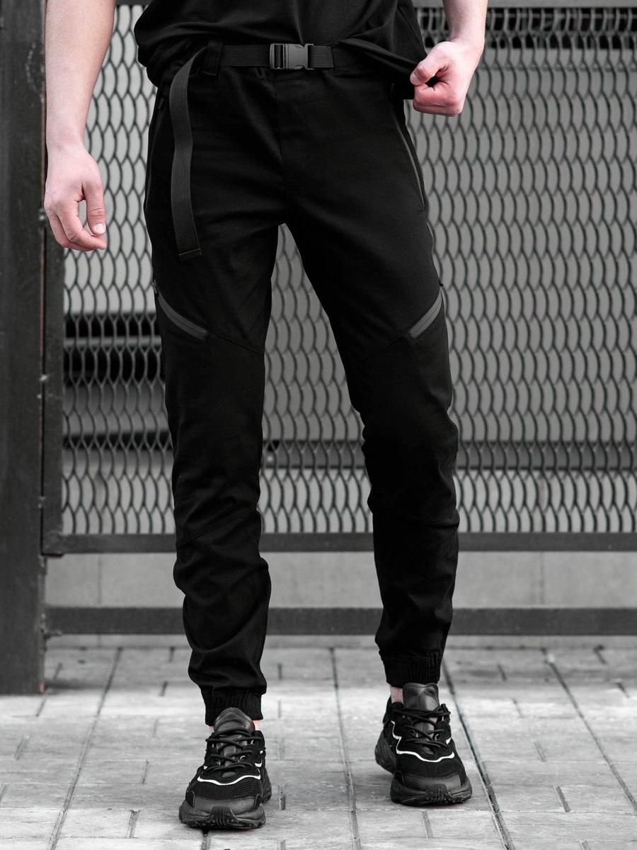 Брюки джогери BEZET Techwear чорний - Фото 5