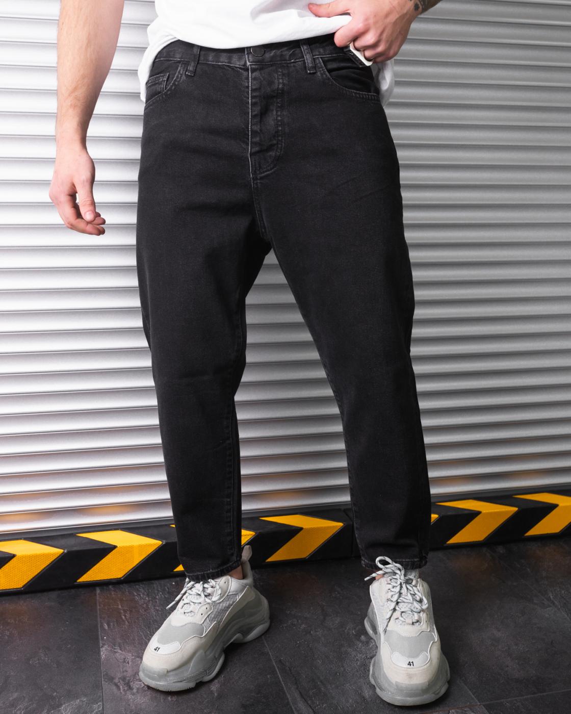 Базові чоловічі джинси бойфренди BEZET темно-сірий 