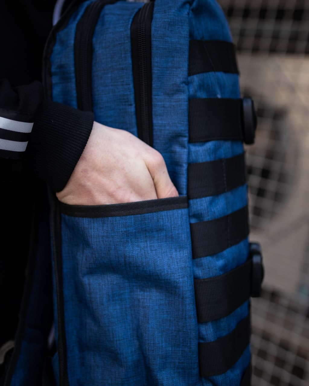 Рюкзак stripes темно-синій (Арт. 186) - Фото 5