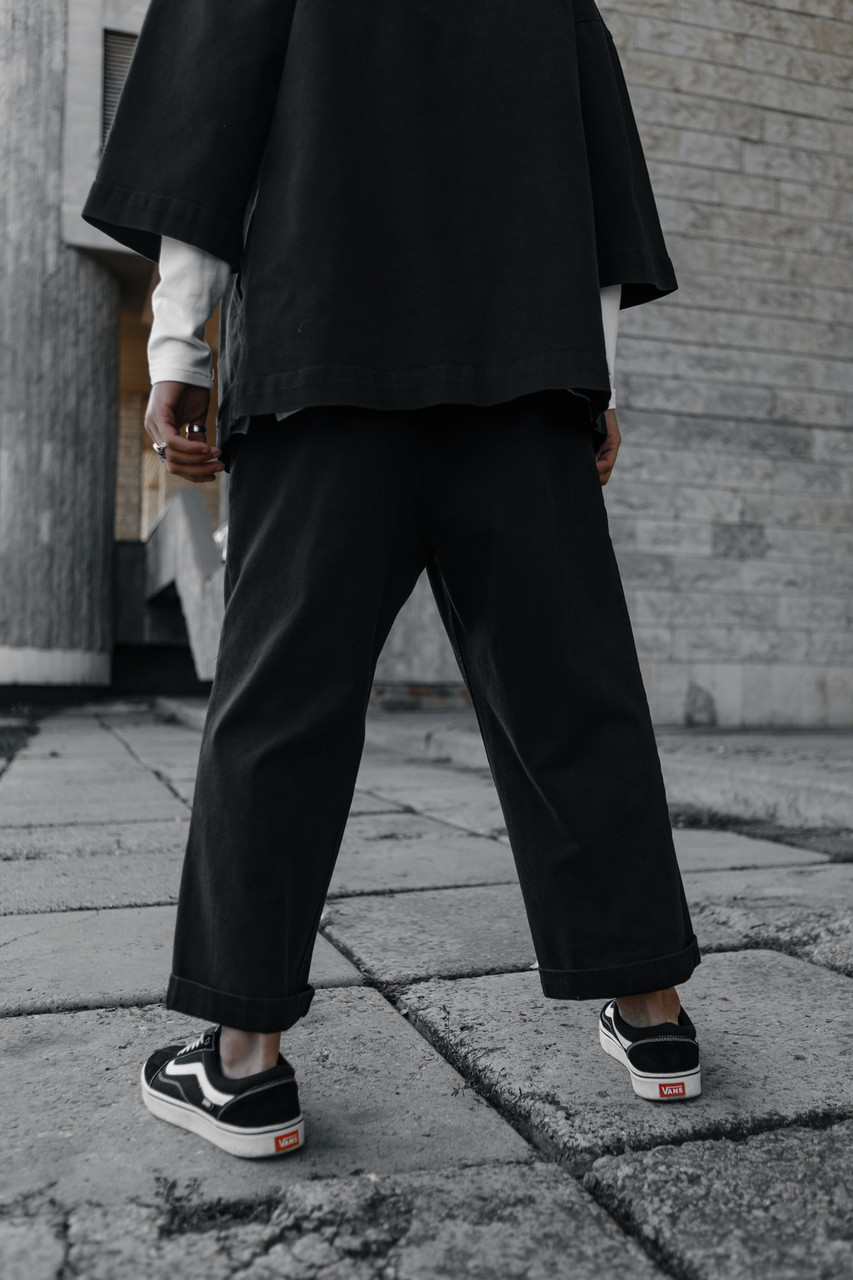 Брюки Хакама мужские черные модель от бренда ТУР TURWEAR - Фото 3