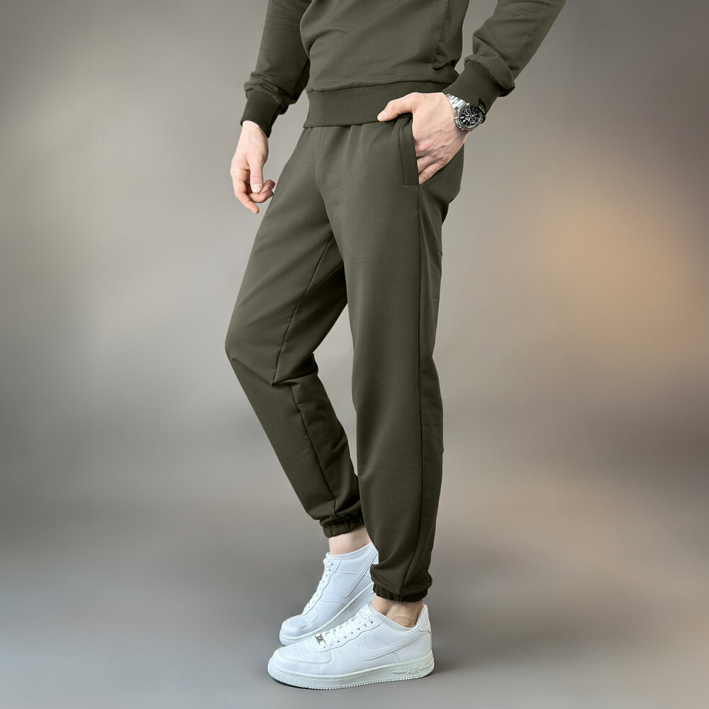 Чоловічі штани джогери з кишенями світлий хакі Pobedov 95 POBEDOV - Фото 5