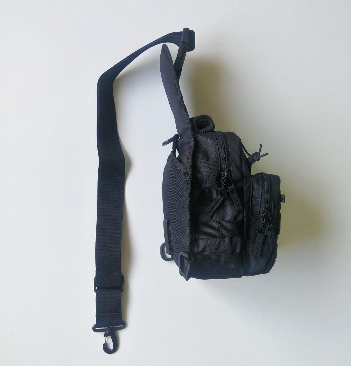 Тактична сумка через плече від TUR Tactical, чорного кольору TURWEAR - Фото 3