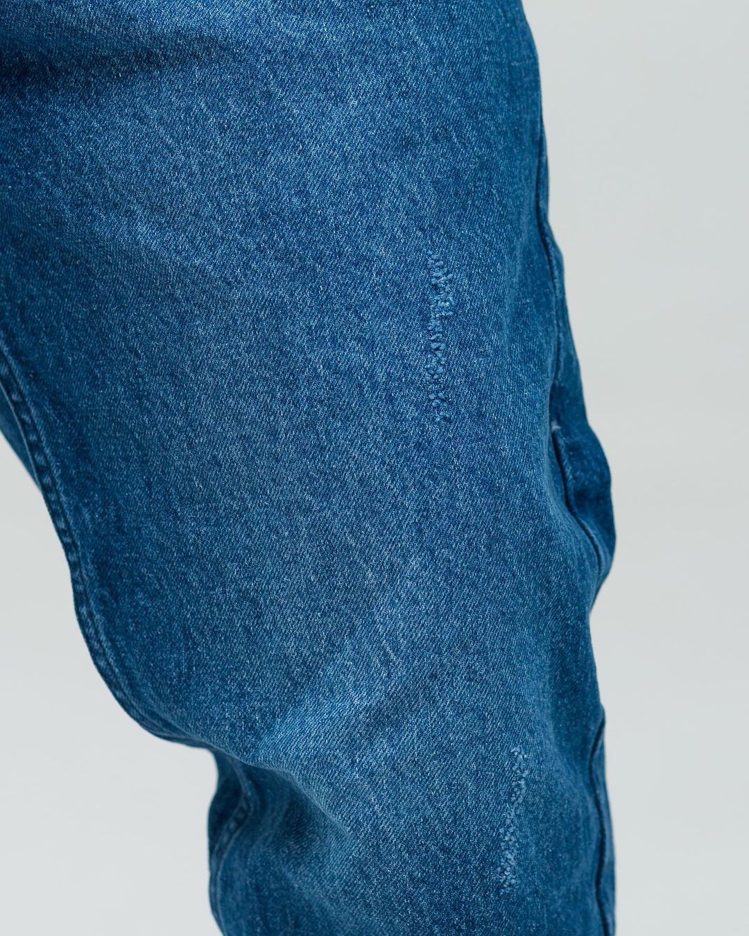 Базові чоловічі джинсові джоггери BEZET синій - Фото 3