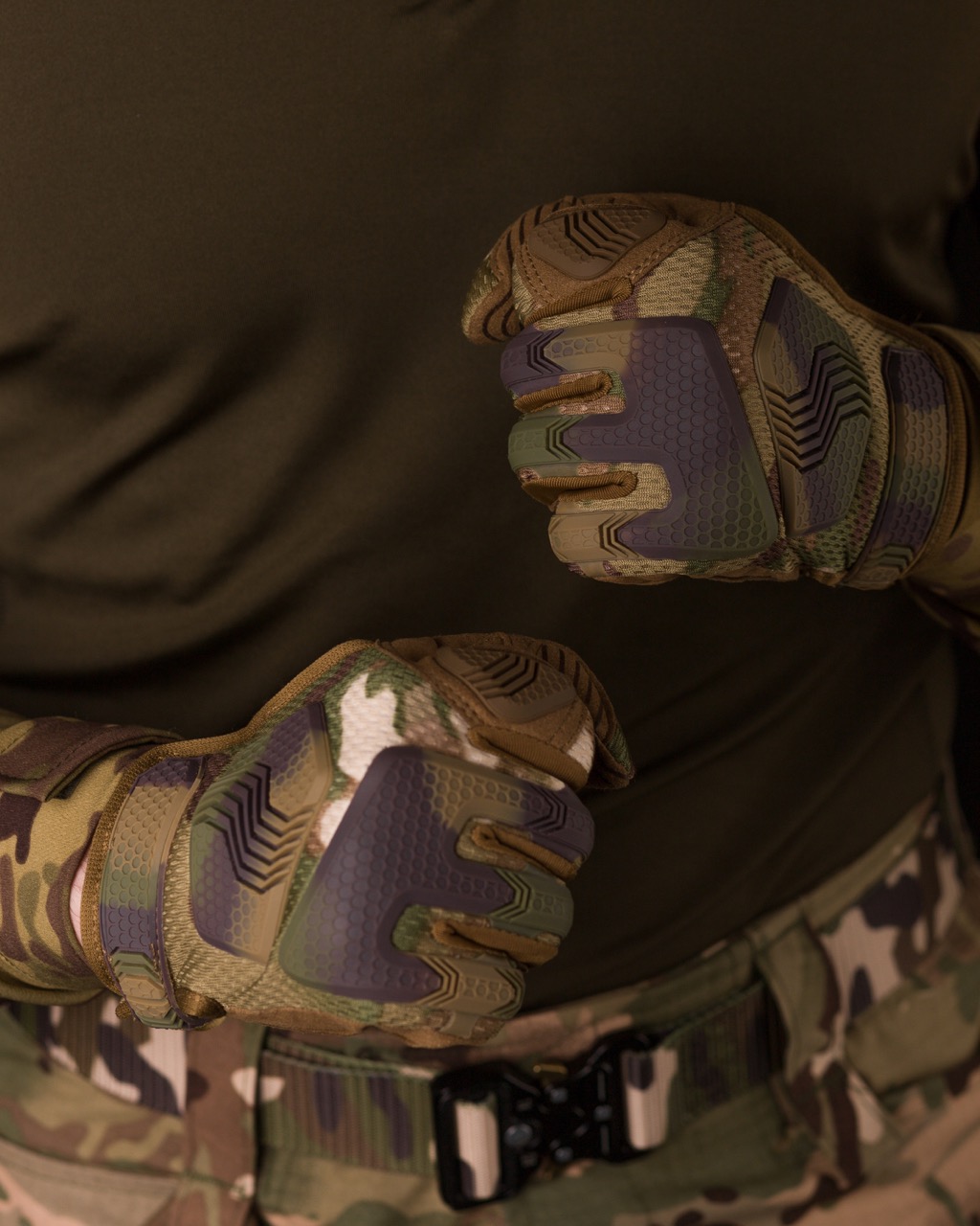 Рукавиці тактичні BEZET Protective камуфляж - Фото 12