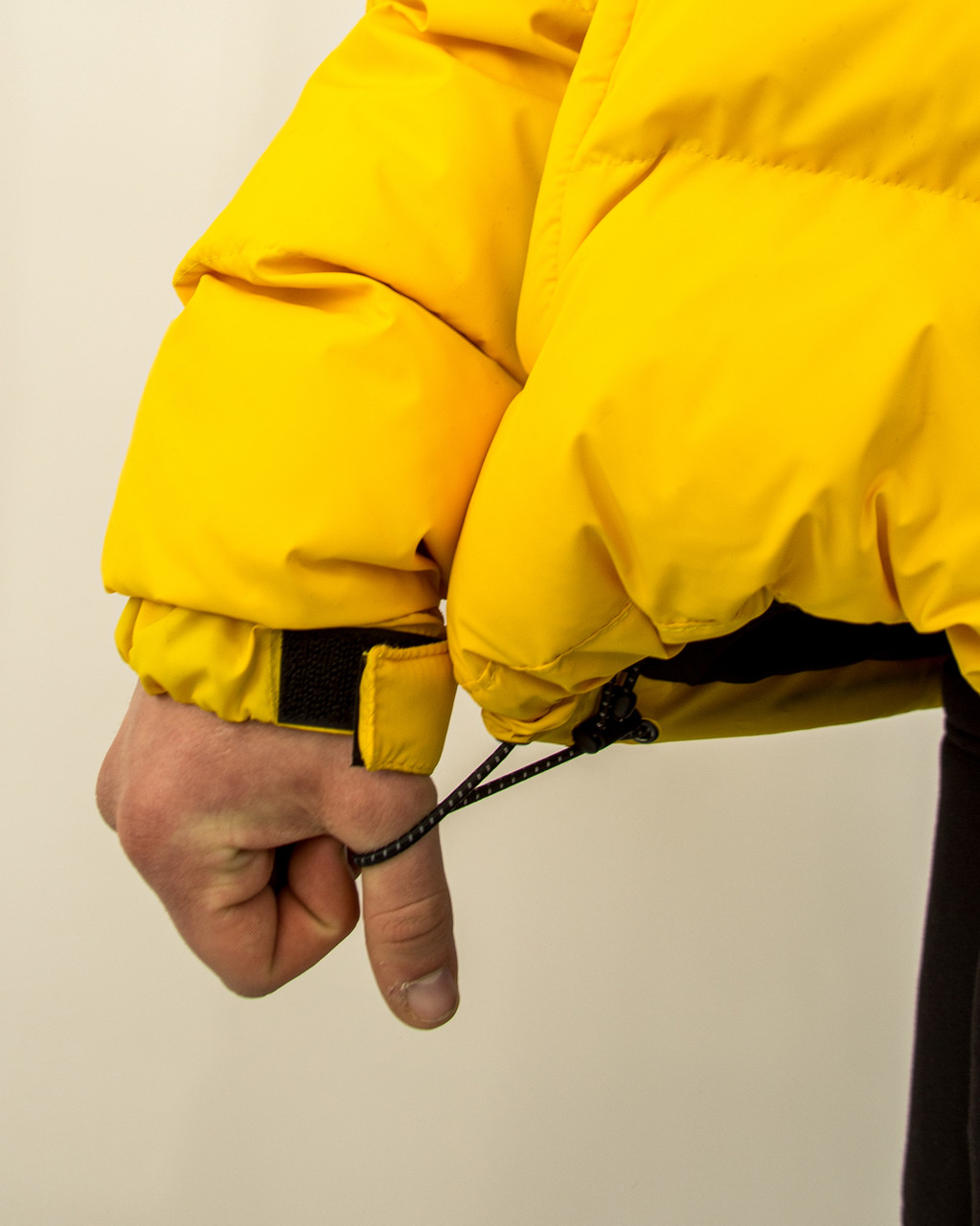 Коротка весняна куртка-пуховик Holla жовта Пушка Огонь - Фото 5