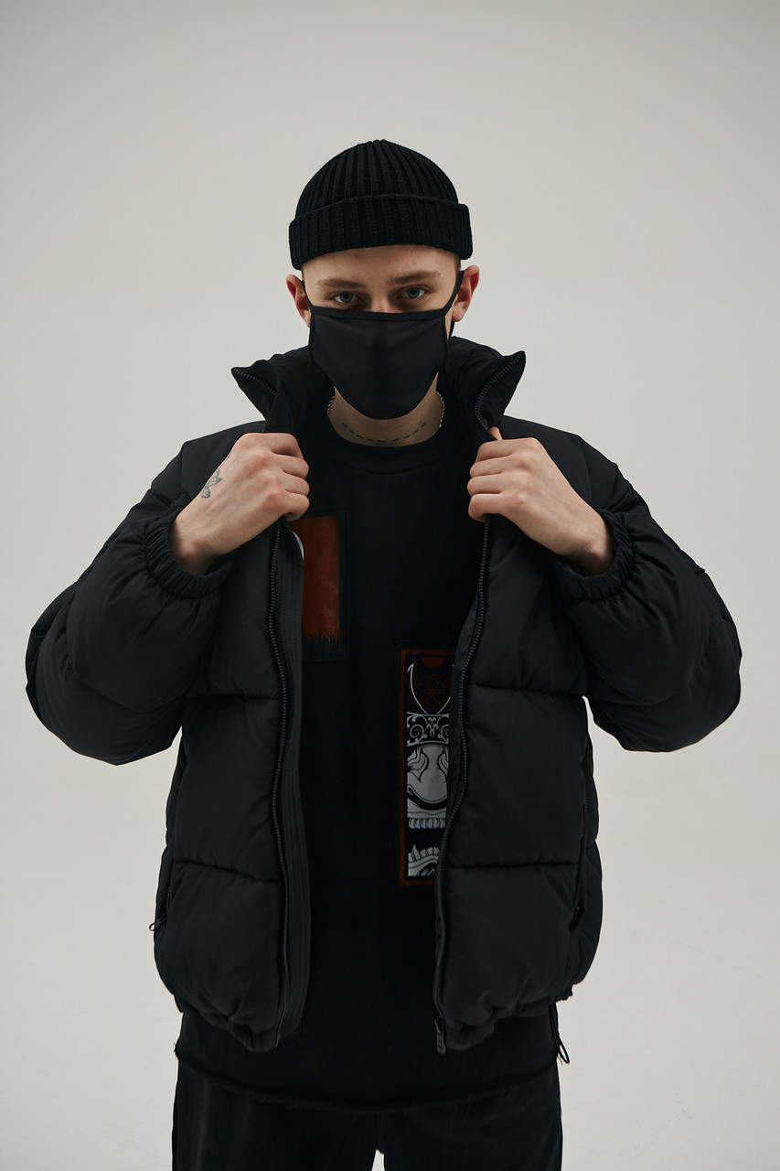 Пуховик зимний мужской черный бренд ТУР модель Флекс TURWEAR - Фото 3