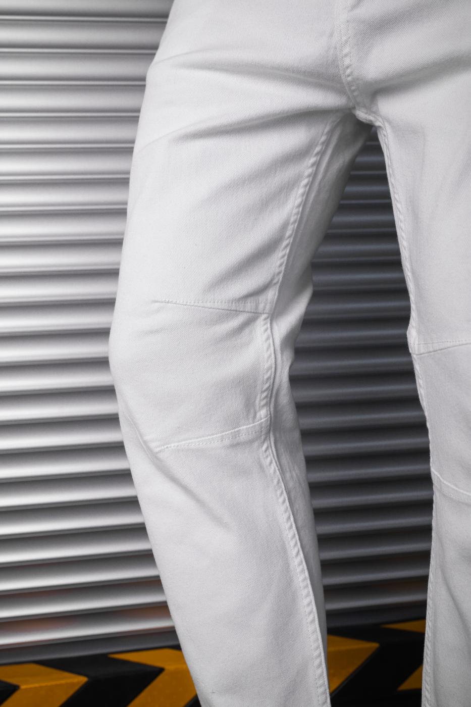 Белые мужские джинсы бойфренды BEZET BASIC - Фото 2