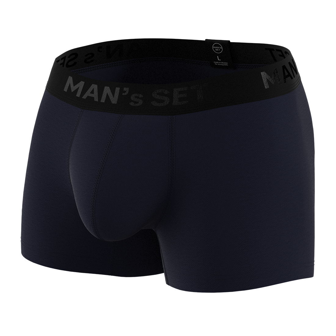 Мужские анатомические боксеры, Intimate 2.0 Black Series, темно-синий MansSet - Фото 2