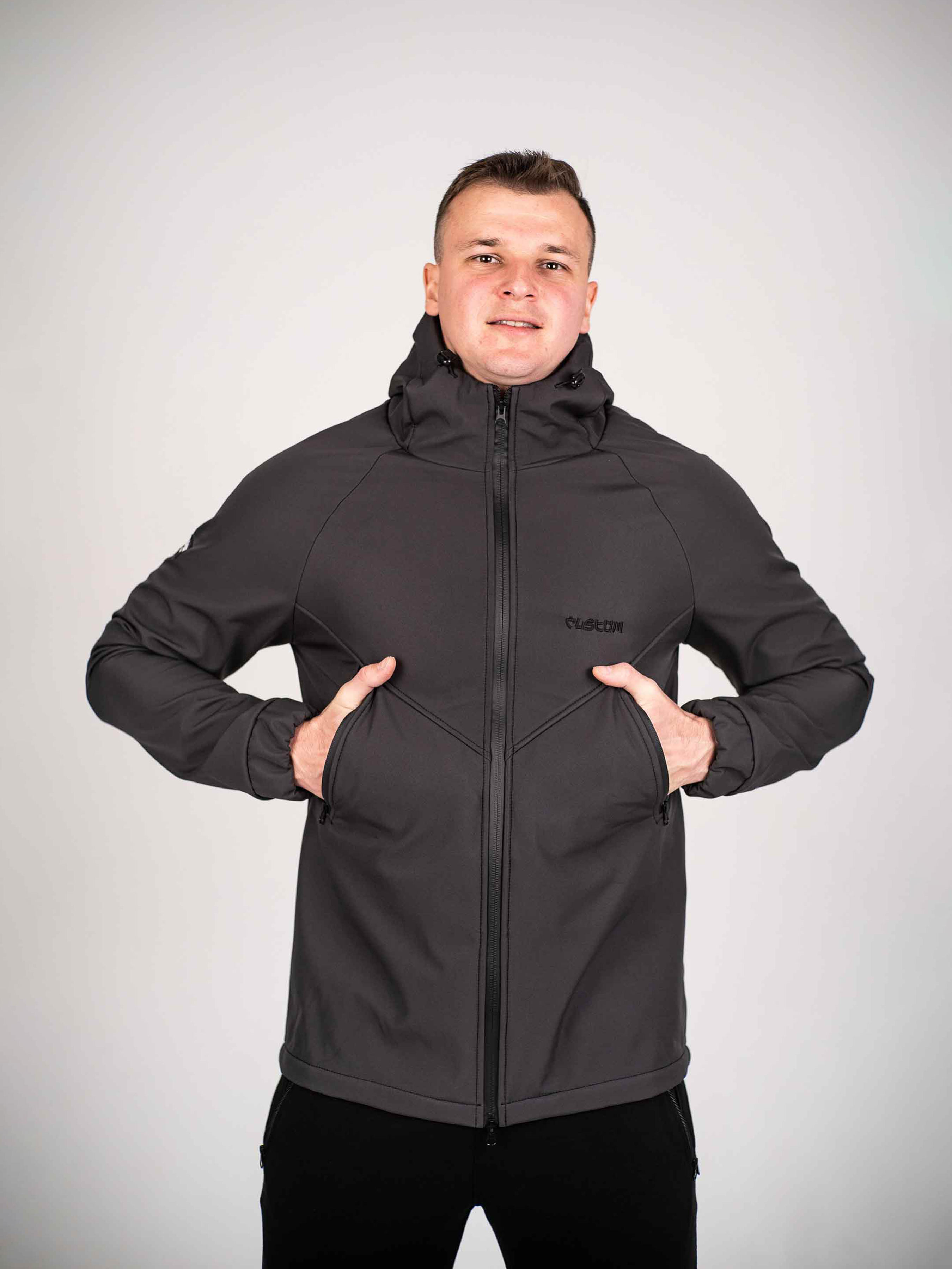 Куртка мужская Protection Soft Shell Dark графит Custom Wear
