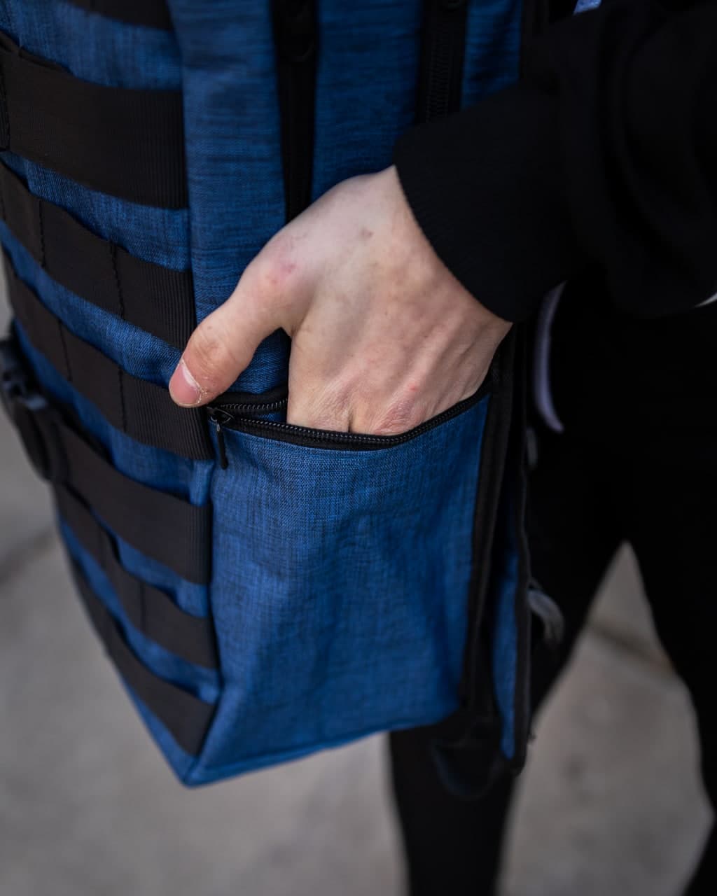 Рюкзак stripes темно-синій (Арт. 186) - Фото 6