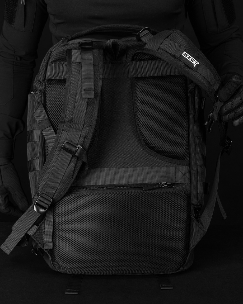 Рюкзак тактический функциональный BEZET черный - Фото 4