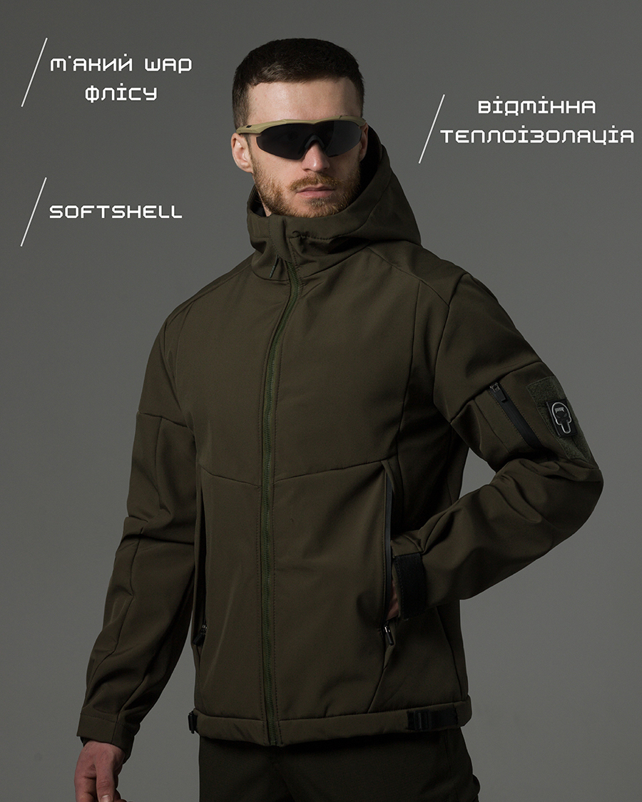 Куртка Softshell BEZET Робокоп 2.0 хакі